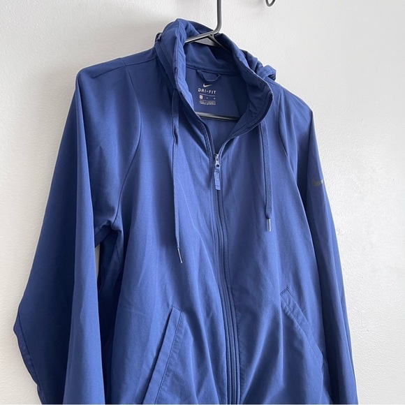 Nike Dri-Fit Workout Jacket Navy Athletic Lightweight Coat Full Zip Women’s M - Picture 6 of 13